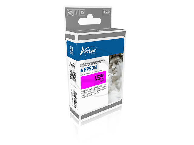 AS15283 ASTAR EPSON T1283 BX ink magenta rebuilt 140pages chip 3,5ml 1