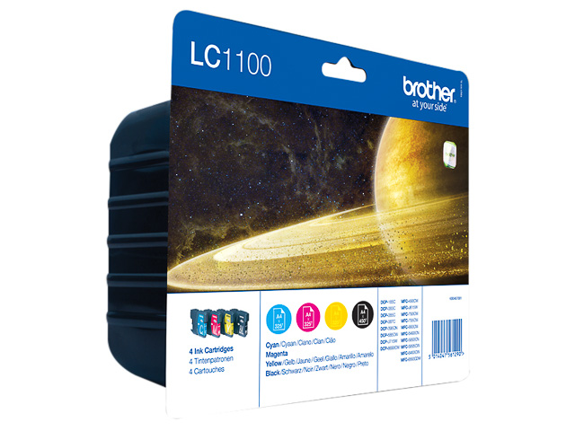 LC1100VALBPDR BROTHER DCP ink (4) cmyk 1x450/3x325pages blister 1
