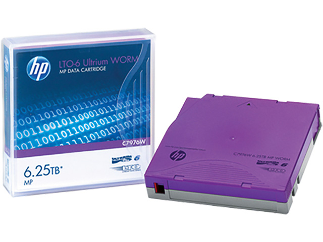 HP LTO6 2.5/5.25TB MP WORM C7976W DC Ultrium 6 1