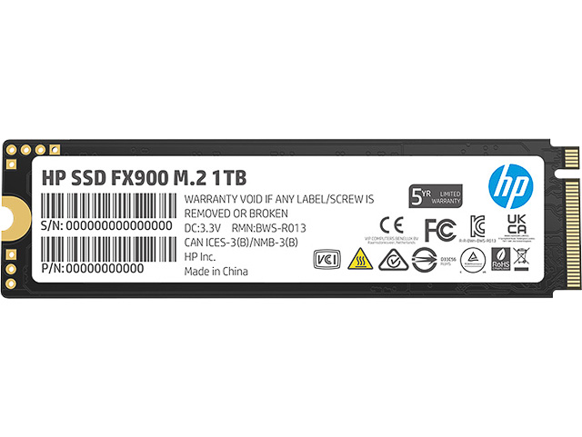 HP SSD FX900 1TB M.2 NVME 57S53AA internal 1