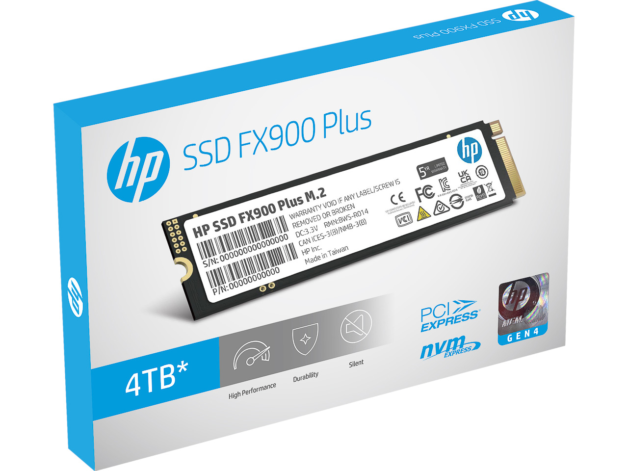 HP SSD FX900 PLUS 4TB M.2 NVME 7F619AA#ABB intern 1