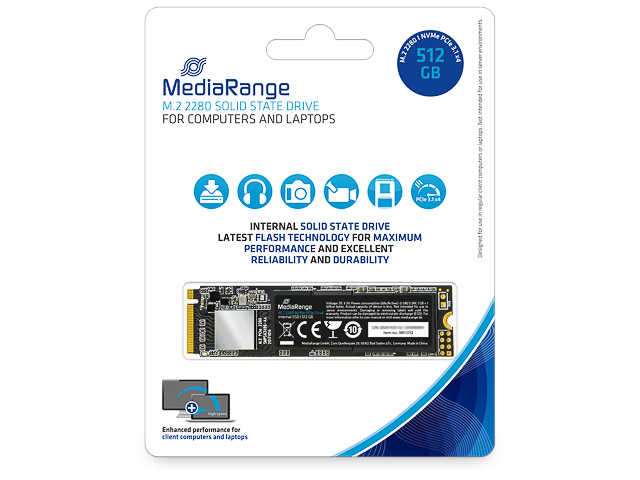 MEDIARANGE SSD 2280 512GB MR1032 M.2 SATA internal 1