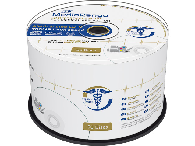 MEDIARANGE MEDICAL LINE CDR80 48x (50)CB MR229 cake box inkjet printable 1