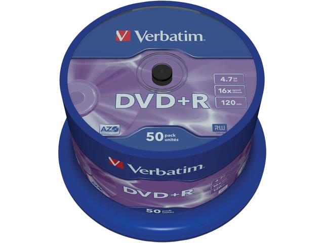 Power home equator VERBATIM DVD+R 4.7GB 16x (50) SP 43550 spindle matt silver (230076440092),  VERBATIM | Data Storages - item international