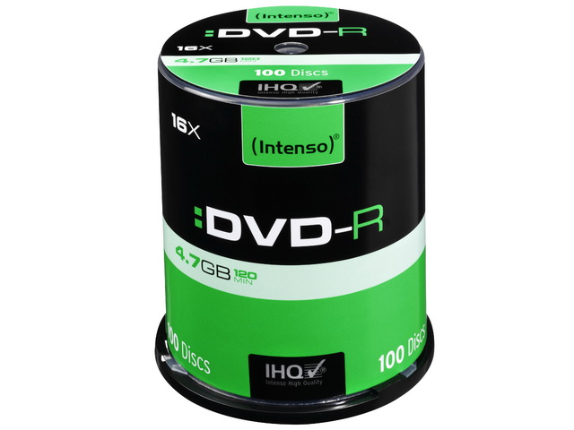 INTENSO DVD-R 4.7GB 16x (100) CB 4101156 Cake Box 1