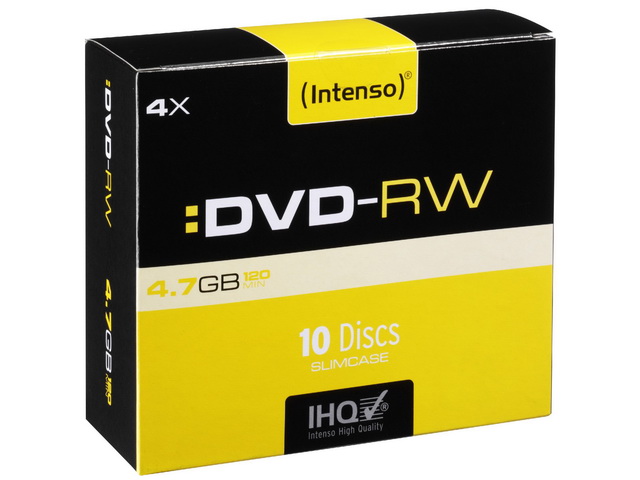 INTENSO DVD-RW 4.7GB 4x (10) SC 4201632 Slim Case 1