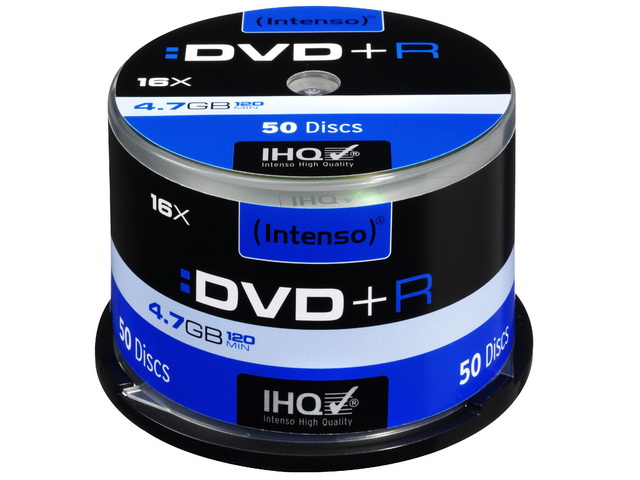 INTENSO DVD+R 4.7GB 16x (50) CB 4111155 Cake Box 1