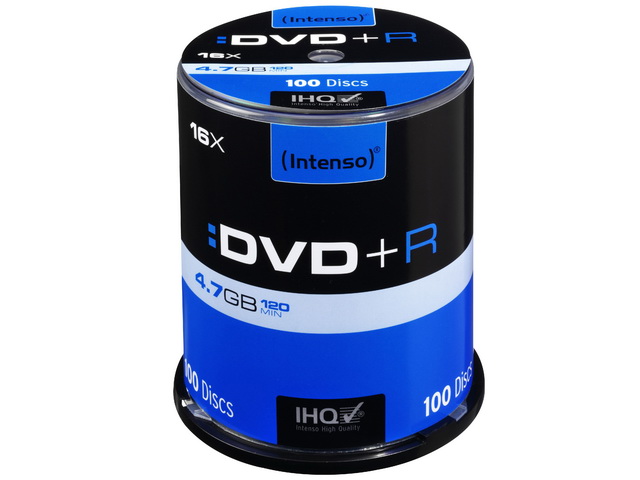 INTENSO DVD+R 4.7GB 16x (100) CB 4111156 Cake Box 1