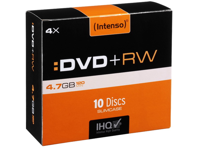 INTENSO DVD+RW 4.7GB 4x (10) SC 4211632 Slim Case 1
