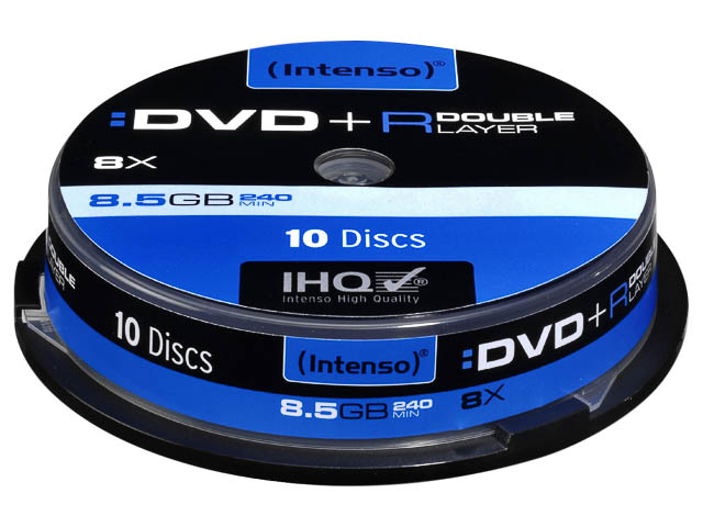 INTENSO DVD+R DL 8.5GB 4x (10) CB 4311142 Cake Box 1