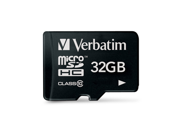 VERBATIM PREMIUM MICRO SDHC CARD 32GB 44013 class 10 1