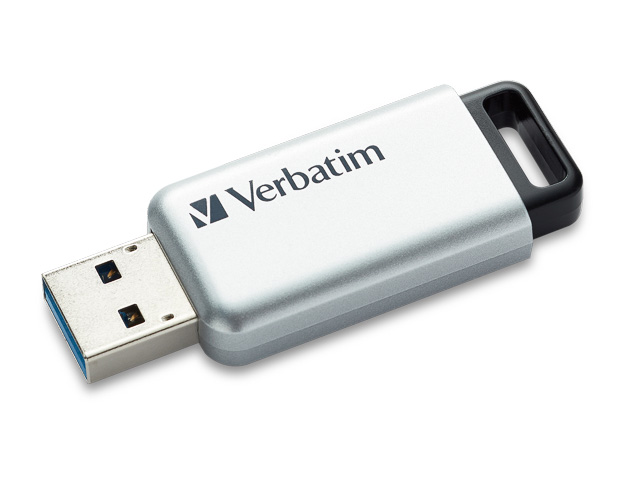 VERBATIM SECURE DATA PRO USB STICK 16GB 98664 100MB/s USB 3.0 silver 1