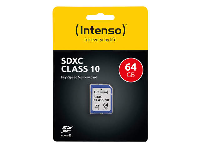INTENSO SDXC CARD 64GB 3411490 class 10 1