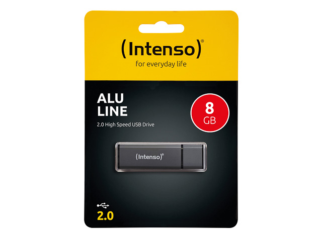 INTENSO ALU LINE USB STICK 8GB 3521461 28MB/s USB 2.0 anthrazit 1