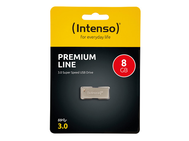 INTENSO PREMIUM LINE USB STICK 8GB 3534460 35MB/s USB 3.0 silber 1