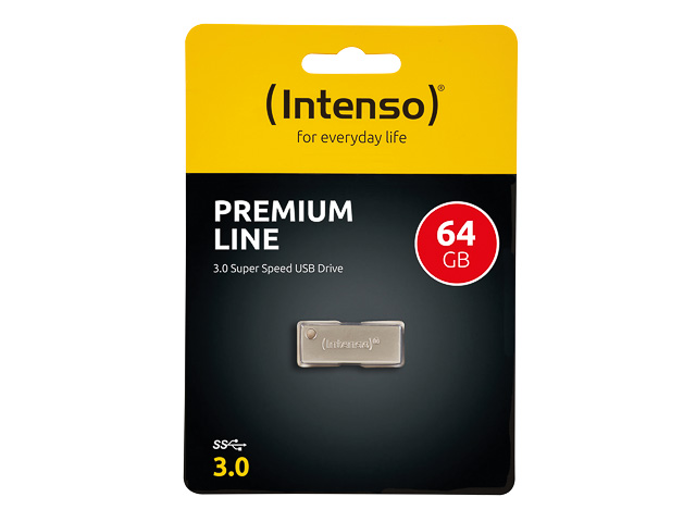 INTENSO PREMIUM LINE USB STICK 64GB 3534490 35MB/s USB 3.0 schwarz 1