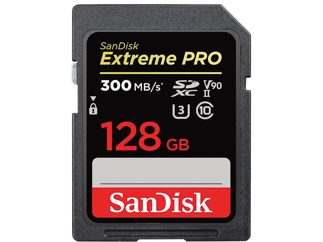 SANDISK EXTREME PRO SDXC KARTE 128GB SDSDXDK-128G-GN4IN 300MB/s Klasse 10 1