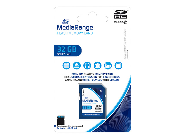 MEDIARANGE SDHC CARD 32GB MR964 class 10 1