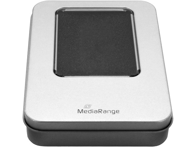 MEDIARANGE ALU STORAGE BOX SILVER BOX901 empty case for USB flash drives 1