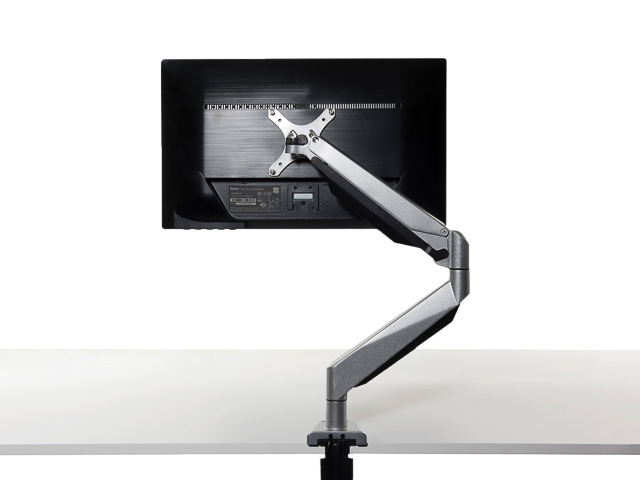 BNESO11 BAKKER Smart Office monitor arm 2-9kg single silver 1