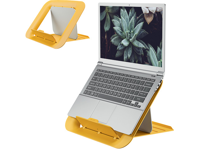 64260019 LEITZ Ergo Cosy laptop stand 13-17" yellow 1