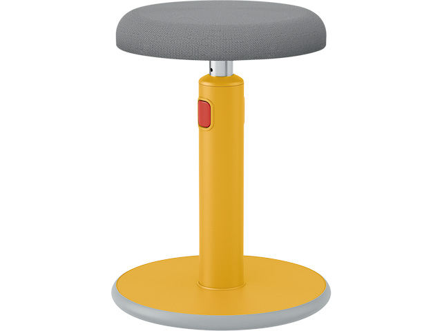 65180019 LEITZ Ergo Cosy Aktiv sit-stand stool 110kg antislip yellow 1