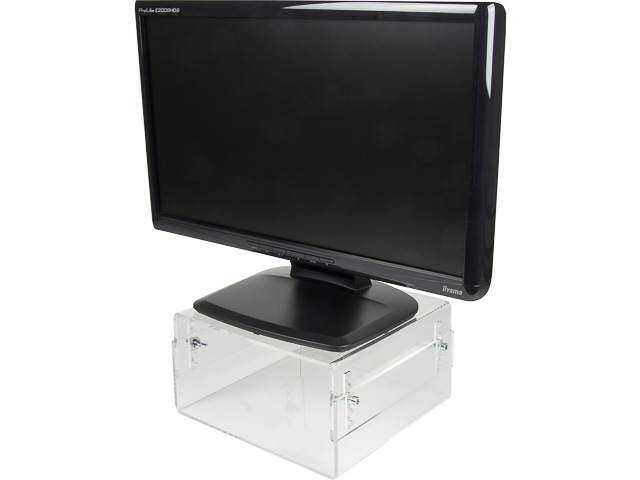 NSMONITOR40 NEOMOUNTS LCD/CRT Monitorstaender 25kg transparent 1