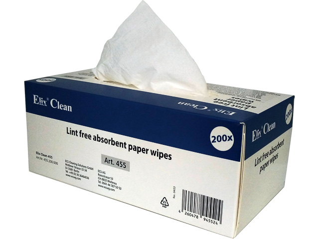 455200 ELIX CLEAN cleaning wipe 200piece paper lint free 1