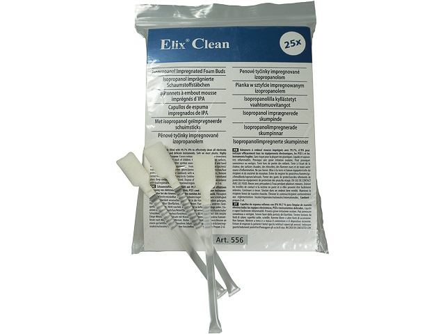 556025 ELIX CLEAN cleaning sticks 25 piece isopropanol 1