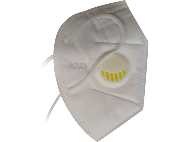 KN95 DIGITTRADE Maske weiss 30Stück nicht medizinisch Ventil 1
