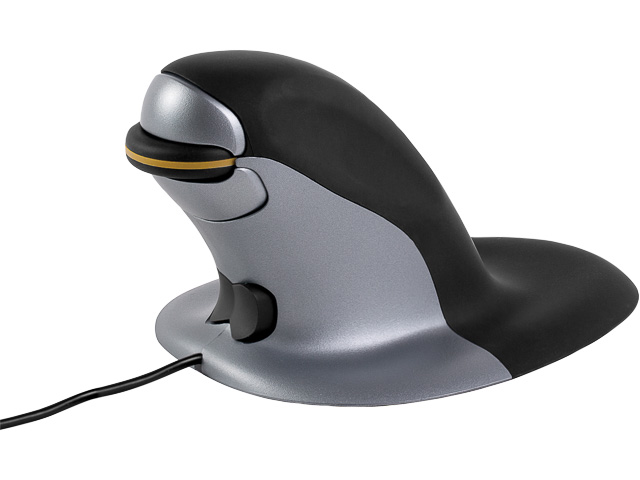9894801 FELLOWES Penguin mouse with cable small vertical black 1