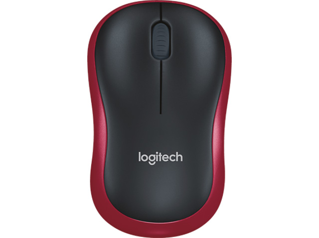LOGITECH M185 MOUSE RED WIRELESS 910-002240 3buttons 1000dpi 2.4GHZ 1
