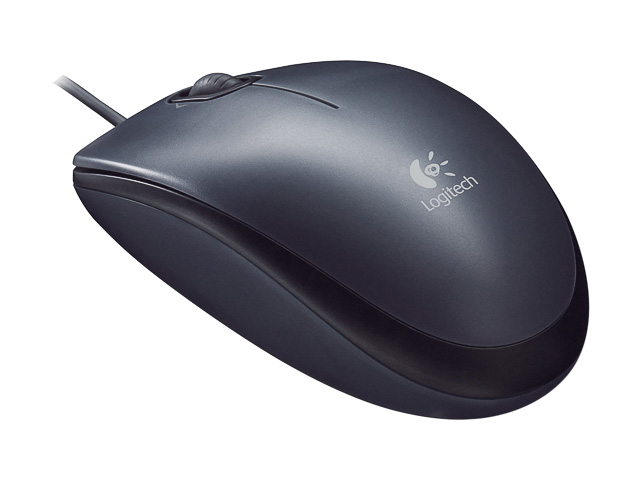 LOGITECH M90 OPTICAL MOUSE WITH CABLE 910-001793 3button 1000dpi USB both hand 1