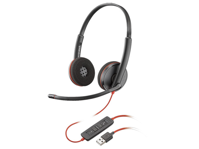 POLY BW C3210 MONO USB-A HEADSET 209744-201 Kabel schwarz On-Ear 1