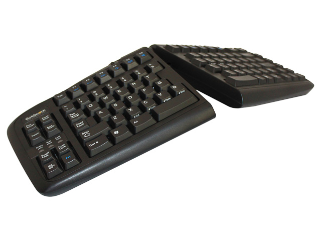 BNEGTBFR BAKKER Goldtouch PS2 Split keyboard FR AZERTY FR USB black 1