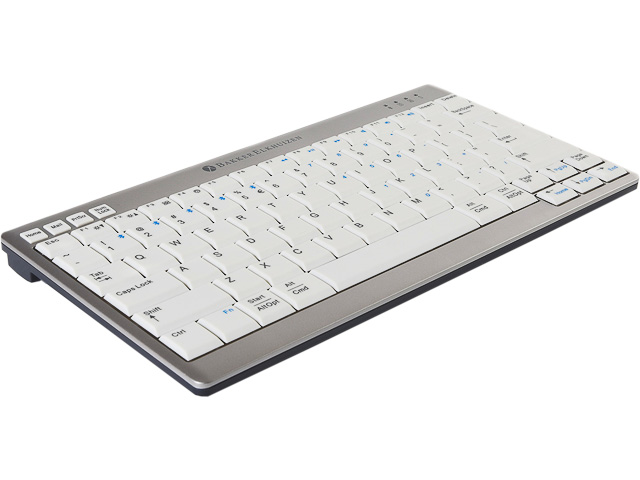 BNEU950WDE BAKKER Ultraboard 950 Tastatur DE kabellos QWERTZ silber-weiss 1