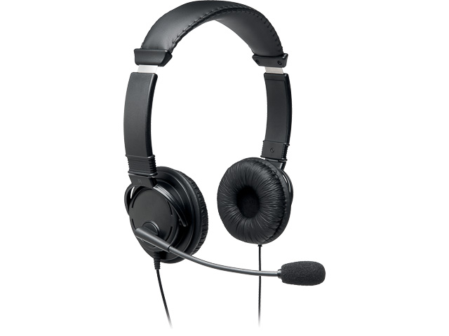 K97601WW KENSINGTON STEREO USB-A HEADSET Kabel schwarz On-Ear 1
