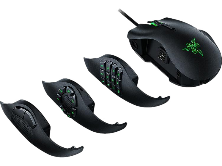 RAZER NAGA TRINITY GAMING MOUSE 17buttons wired right 1