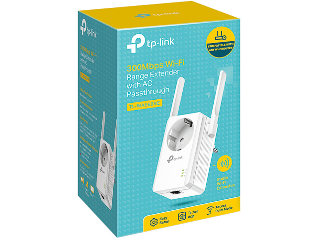 TP-LINK WLAN REPEATER TL-WA860RE WiFi4 300Mbps 2.4GHz 1