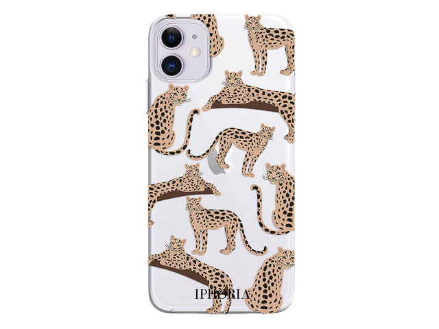17823 IPHORIA CLASSIC CASE IPHONE 12 mobile cover leopard mosaic clear 1