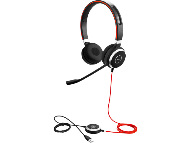 JABRA EVOLVE 40 MS DUO USB-A HEADSET 6399-823-109 wired on-ear NC 3.5mm 1