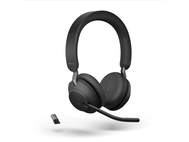 JABRA EVOLVE2 65 UC DUO USB-A HEADSET 26599-989-999 wireless BT on-ear NC 1