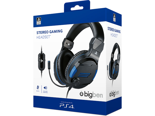 BIGBEN GAMING STEREO HEADSET V3 PS4 BB371093 wired black-blue over-ear 1