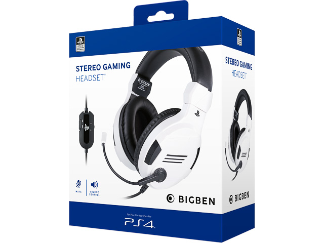 BIGBEN GAMING STEREO HEADSET V3 PS4 BB381436 Kabel weiss Over-Ear 1
