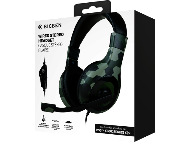BIGBEN GAMING STEREO HEADSET V1 PS5 BB006391 Kabel camouflage Over-Ear 1