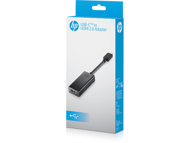 HP USB-C VIDEOADAPTER 1WC36AA schwarz 1