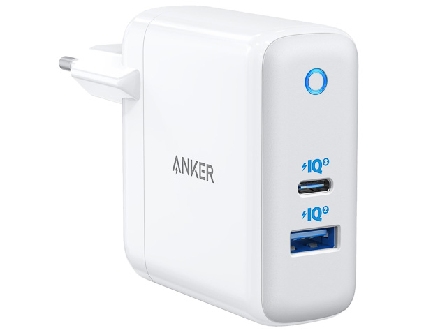 ANKER POWERPORT ATOM 3 ADAPTER A2322G21 USB-C 45W/-A15W weiss 1