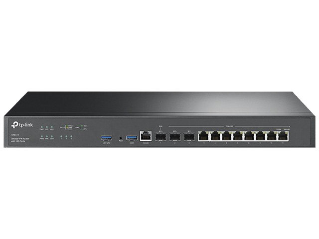 TP-LINK OMADA VPN ROUTER ER8411 1xSFP+ 8x1000Base-T WLAN 1
