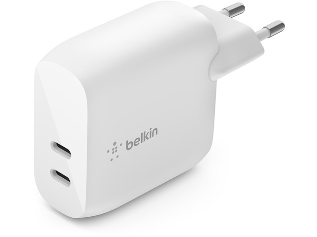 BELKIN BOOST CHARGE USB-C-PD CHARGER WCB006VFWH 40W 2xUSB-C white 1