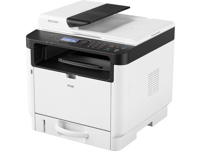 9P01749 RICOH M320 4in1 Laser Printer mono A4 multi inkl. warranty sticker 1